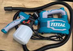 PISTOLA PINTAR INDUSTRIAL + COMPRESOR MINI - VASO PLASTICO 800ML 500W TOTAL (UTT5006)