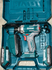 PISTOLA IMPACTO INALAMBRICA 1/2 20V 400 NM INCLUYE 2 BATERIAS 1 CARGADOR Y 3 COPAS 17,19,21 MM INDUSTRIAL TOTAL (UTIWLI2040)