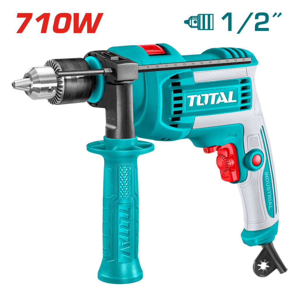 TALADRO PERCUTOR 1/2 710W INDUSTRIAL SUPER TOTAL (UTG1071366)